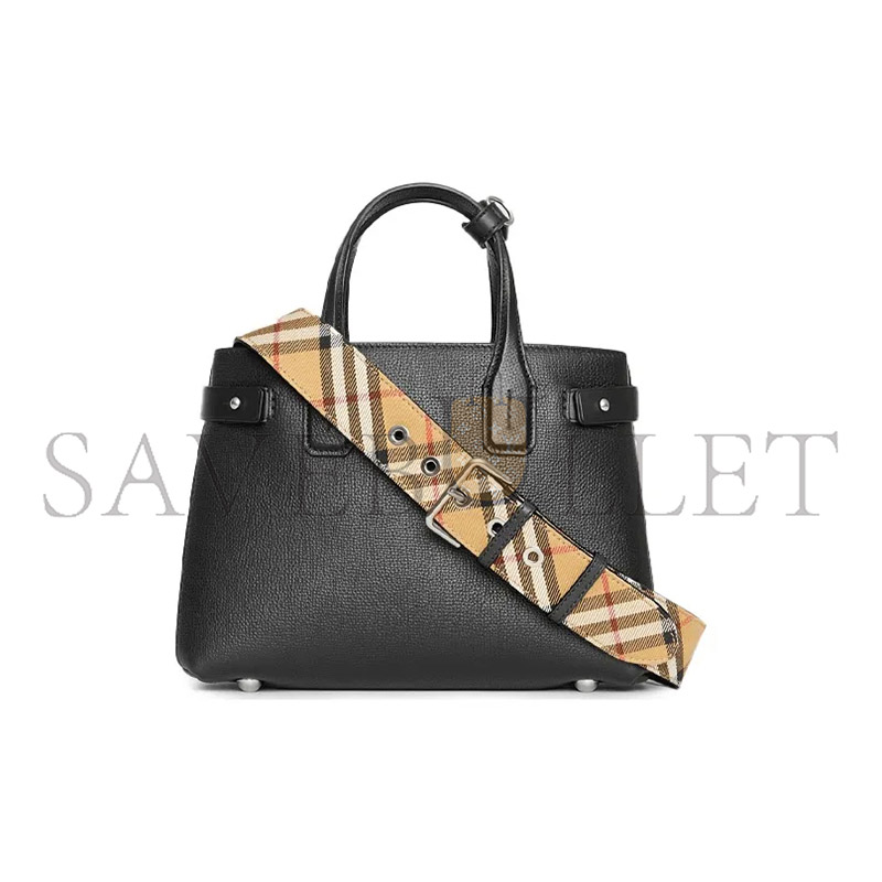 Bv*b*rry plaid patchwork leather tote and shoulder bag 4076748 (26*19*12cm)